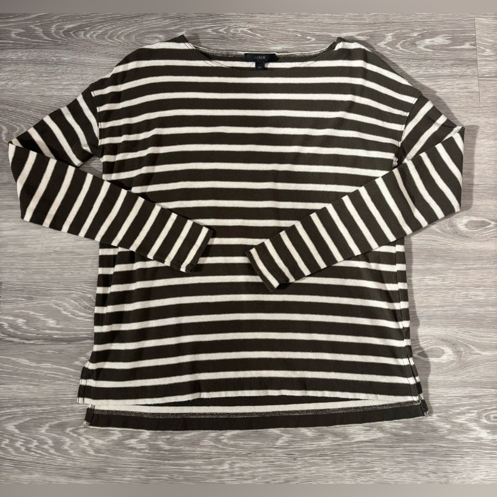J.Crew Women’s Long Sleeve Shirt Striped XXS